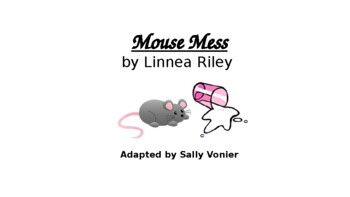 Messy Munching Mouse  Alliteration, Messy, Lesson plans