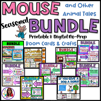 Preview of Mouse & Other Animal Tales Book Companion No-Prep printable & digital BUNDLE