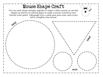 Preview of Mouse Paint Shape Craft