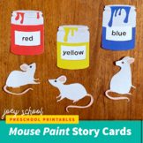 Mouse Paint Story Cards, Flannel Board, Primary Colors, Ra