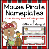 Mouse Pirate Name Tags