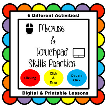 Preview of Mouse Practice Skills Touchpad Practice Skills Digital & Printable