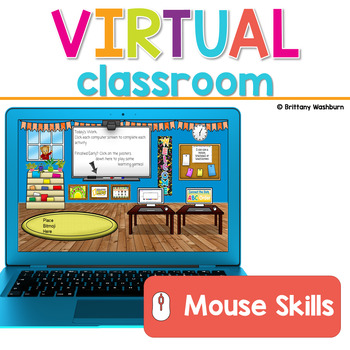Preview of Mouse Skills or Trackpad Practice Virtual Classroom