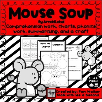 Preview of Mouse Soup Comprehension an Early Chapter Book Companion