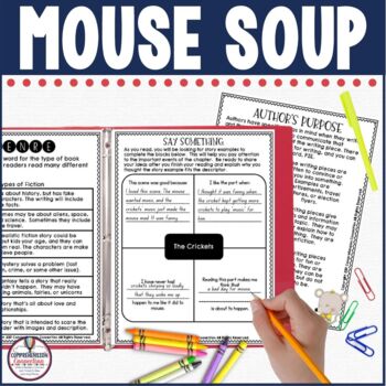 Preview of Mouse Soup by Arnold Lobel Activities in Digital and PDF
