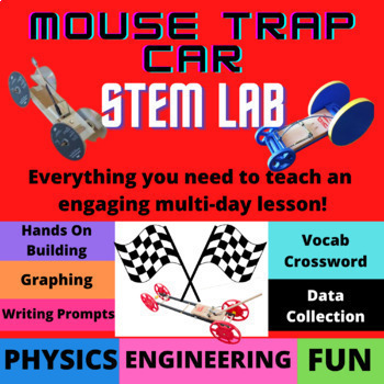 Preview of Mouse Trap Car STEM LAB Physics and Engineering Full Presentation Data and Lab! 