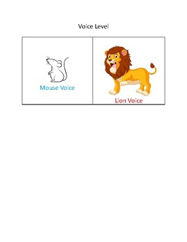 Preview of Mouse Voice/Lion Voice Visual for Voice Volume