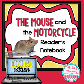 Preview of Mouse and the Motorcycle Unit - 3rd-5th grade - PAPERLESS