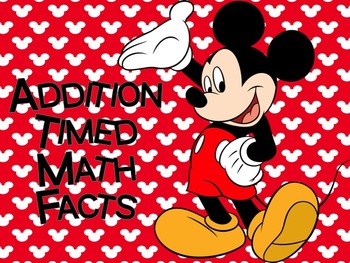Preview of Mouse de Mickey Addition facts to 5