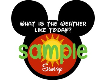 Preview of Mouse de Mickey Weather Graphics