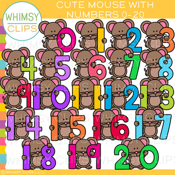 Preview of Mouse with Numbers Clip Art