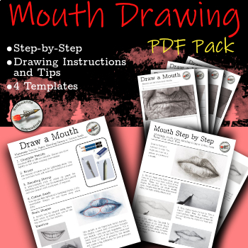 Learn to draw a realistic mouth with this guided step by step lesson
