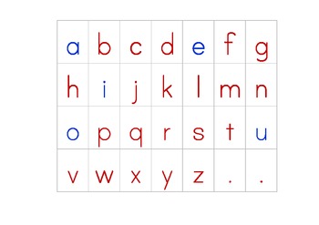 movable alphabet 3 different versions by montessori