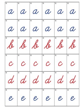 Movable Alphabet Double Sided with Print and Cursive by Aurora Works