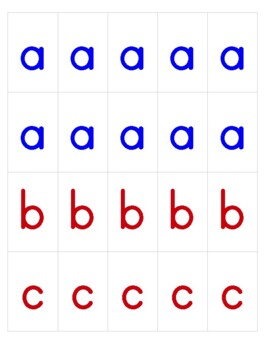 Preview of Movable Alphabet Print Letters