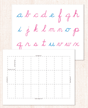 Montessori Movable Alphabet: Traditional Cursive by Maitri Learning ...