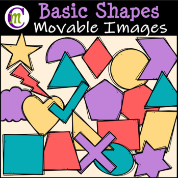 Preview of Movable Basic Shapes Clipart