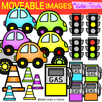 Preview of Movable Clipart Images Cars (Moveable Clip art Images Pieces)