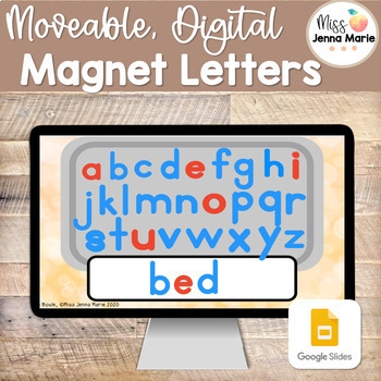 Preview of Movable Digital Magnet Letters for Google Slides™ and Distance Learning