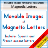 Movable Images for Distance Learning:  Magnetic Letters