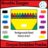 Movable/Moveable Images-Crayon Scribbles & Crayon Backgrou