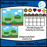 Movable (Moveable) Images-Video Game Clipart (11x8.5 & Boo