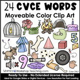 Movable PHONICS Clip Art 24 CVCe Silent E Vowels Digital D