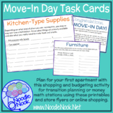 Move-In Day Task Cards for Community Based Instruction and