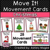 Move It! Movement Cards Christmas Theme Brain Breaks for G