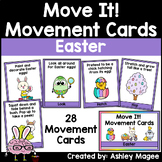 Move It! Movement Cards Easter themed Brain Breaks for Gro