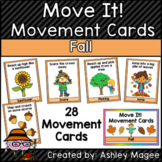 Move It! Movement Cards Fall Theme Brain Breaks for Gross 