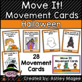 Move It! Movement Cards Halloween Theme Brain Breaks for G