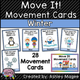 Move It! Movement Cards Winter Theme Brain Breaks for Gros