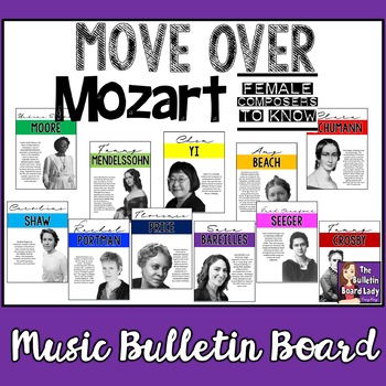 Preview of Move Over Mozart Female Composers Bulletin Board