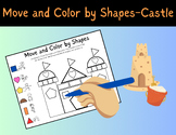 Move and Color by Shapes, Castle, OT, PT, Yoga, Movement, 