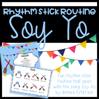 Preview of Move it Monday! Soy Yo - Rhythm Stick Routine