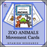 Move like an Animal ZOO ANIMALS - Movement Cards - Gross M
