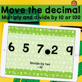 Move the decimal point Boom cards | Multiplying and dividi