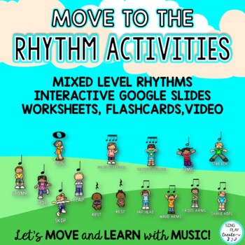 Move to the rhythm body percussion activities for the elementary music classroom. 