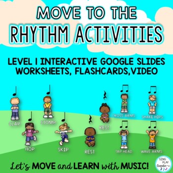 Preview of Move to the Rhythm Activities LEVEL 1 : Quarter Note & Rest, Eighth Notes Joined