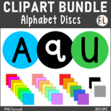 Moveable Alphabet Discs Clipart:  All Colors BUNDLE