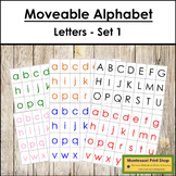 Moveable Alphabet Print Letters (5 Colors) - Set #1