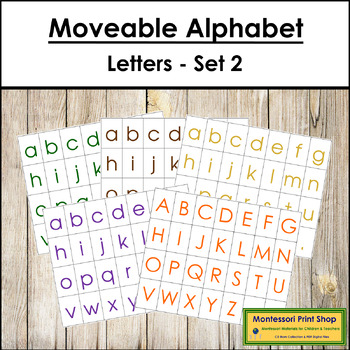 Montessori Moveable Alphabet (Print) - Montessori Print Shop