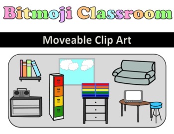 Preview of Bitmoji™ Classroom Clip Art, Decorations for Back To School Distance Learning