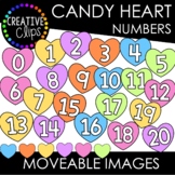 Moveable Candy Heart Numbers 0-20 (Valentine Moveable Numbers)