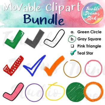 Preview of Movable Clipart Bundle [for Digital and Print Resources]