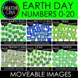 Moveable Earth Day Numbers Bundle (6 Moveable Image Sets)
