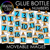 Moveable Glue Bottle Numbers 0-20 (School Moveable Images)