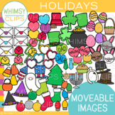 Moveable Holiday Clip Art for Paperless Resources