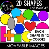 Moveable Images: 2D Shapes {Creative Clips Clipart}